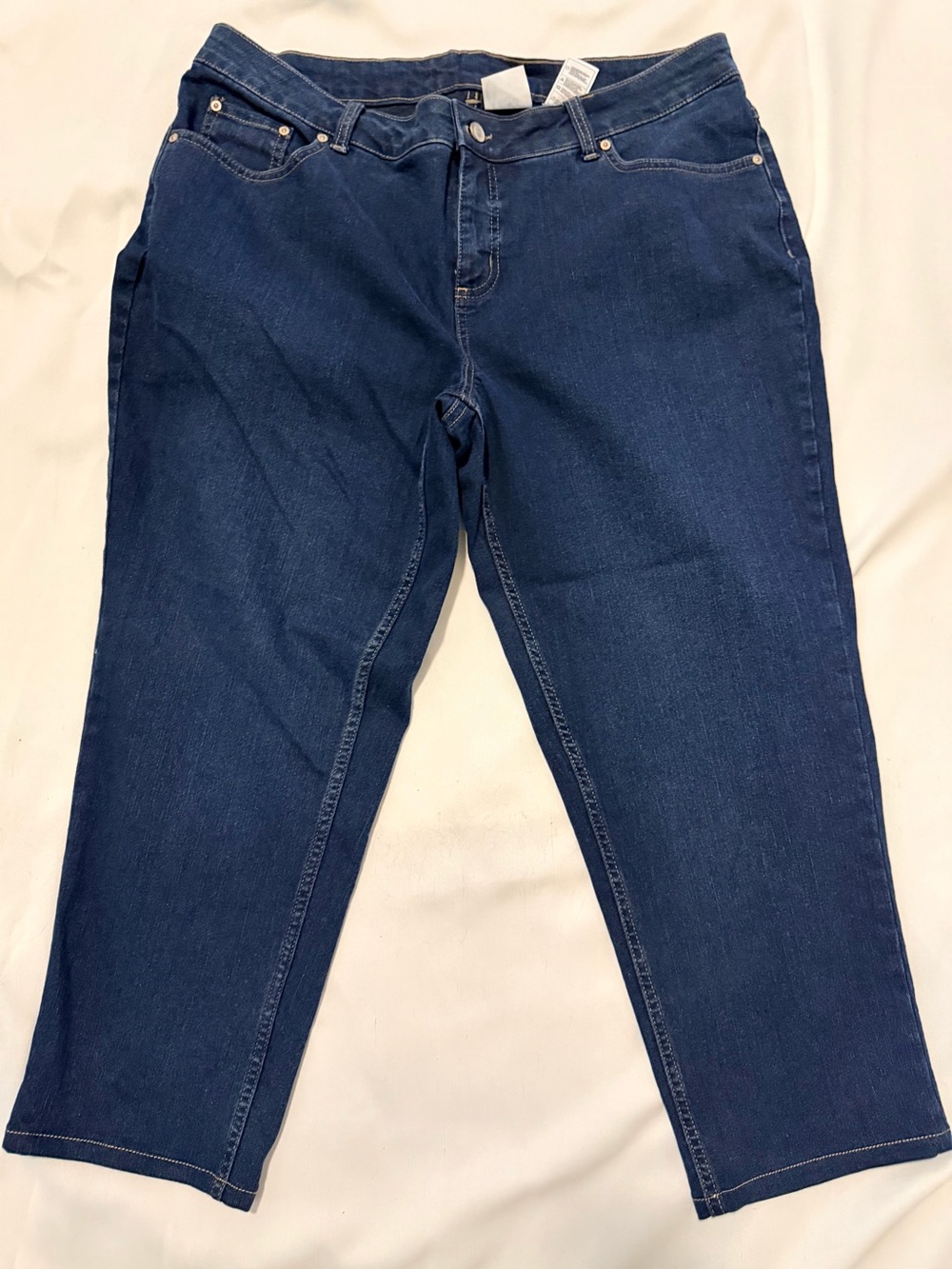 Just My Size Women's Dark Blue Stretch Jeans Size 18 Medium